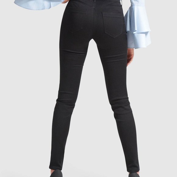 OLGYN Women's Black Stretch Denim Pants Skinny Fit - Picture 2 of 5